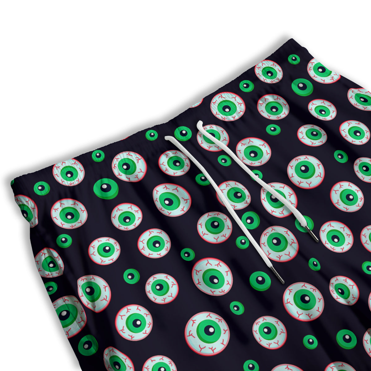 Zombie Eyeball Print Pattern Men's Athletic Shorts