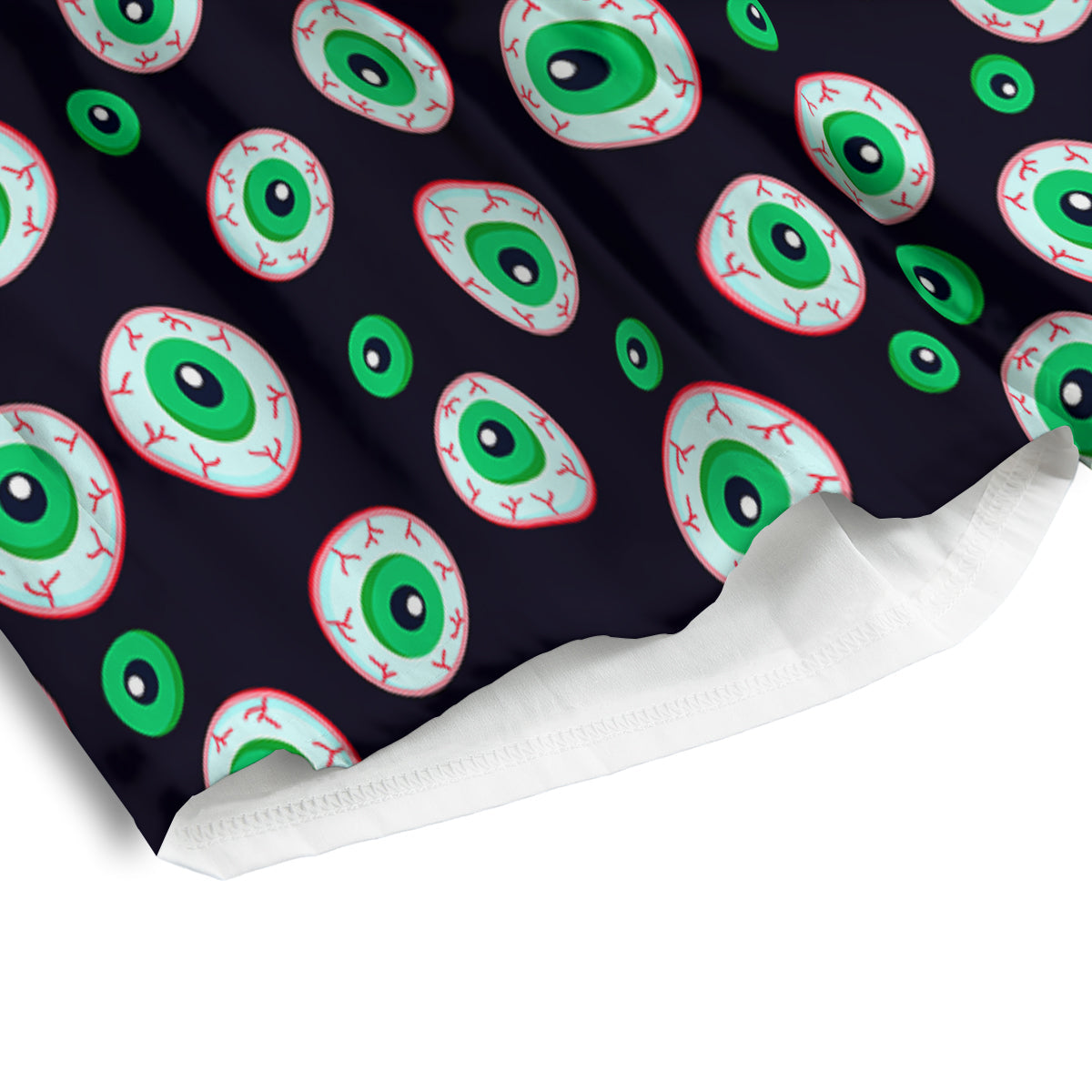 Zombie Eyeball Print Pattern Men's Athletic Shorts