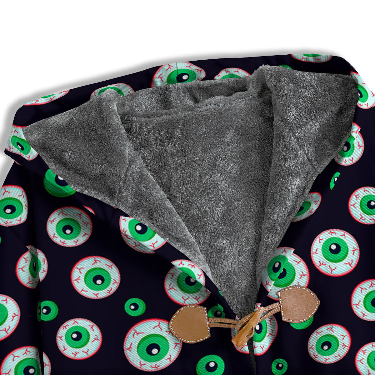 Zombie Eyeball Print Pattern Men's Windbreaker Jacket-grizzshop