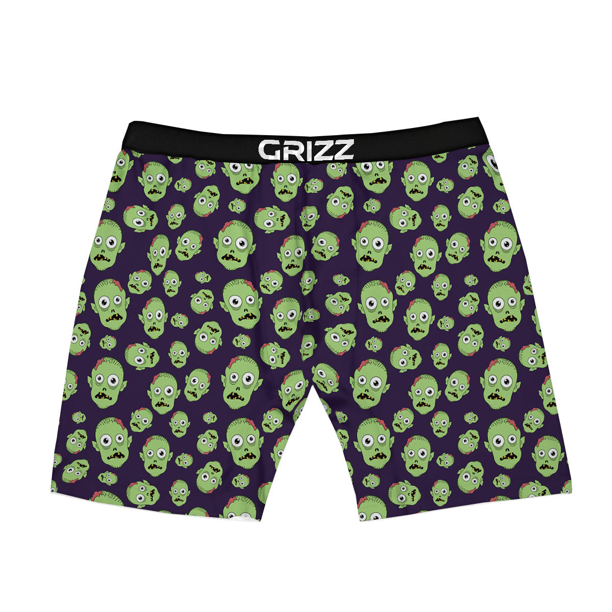 Zombie Green Print Pattern Boxer Briefs-grizzshop