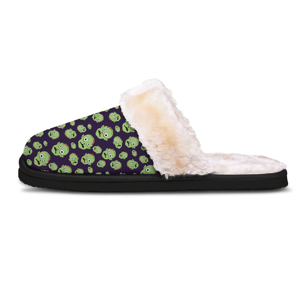 Zombie Green Print Pattern Slippers-grizzshop