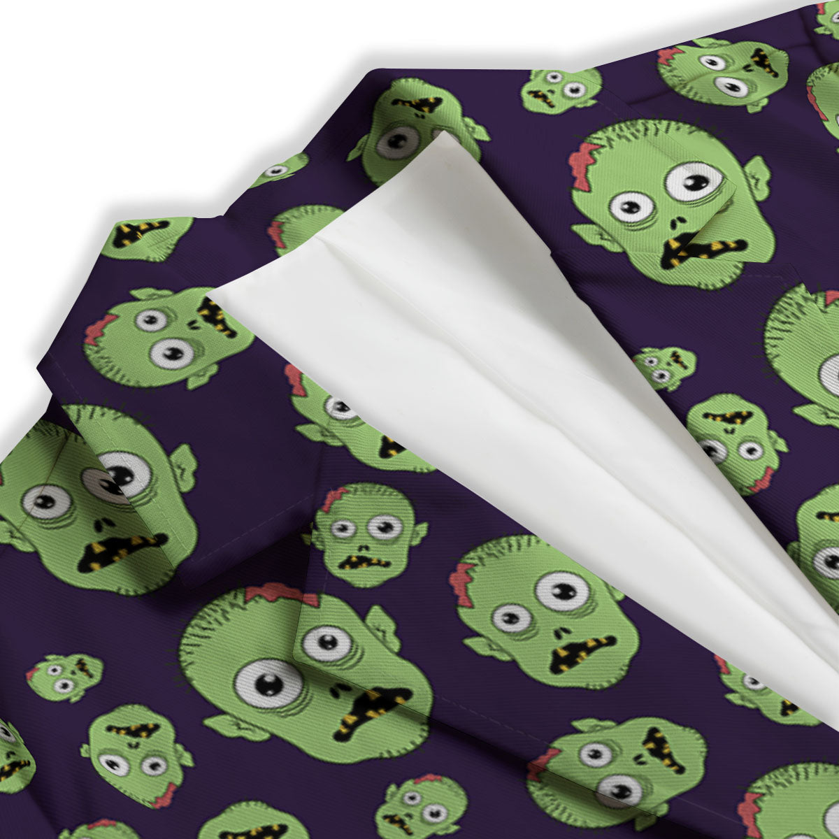 Zombie Green Print Pattern Women's Blazer-grizzshop