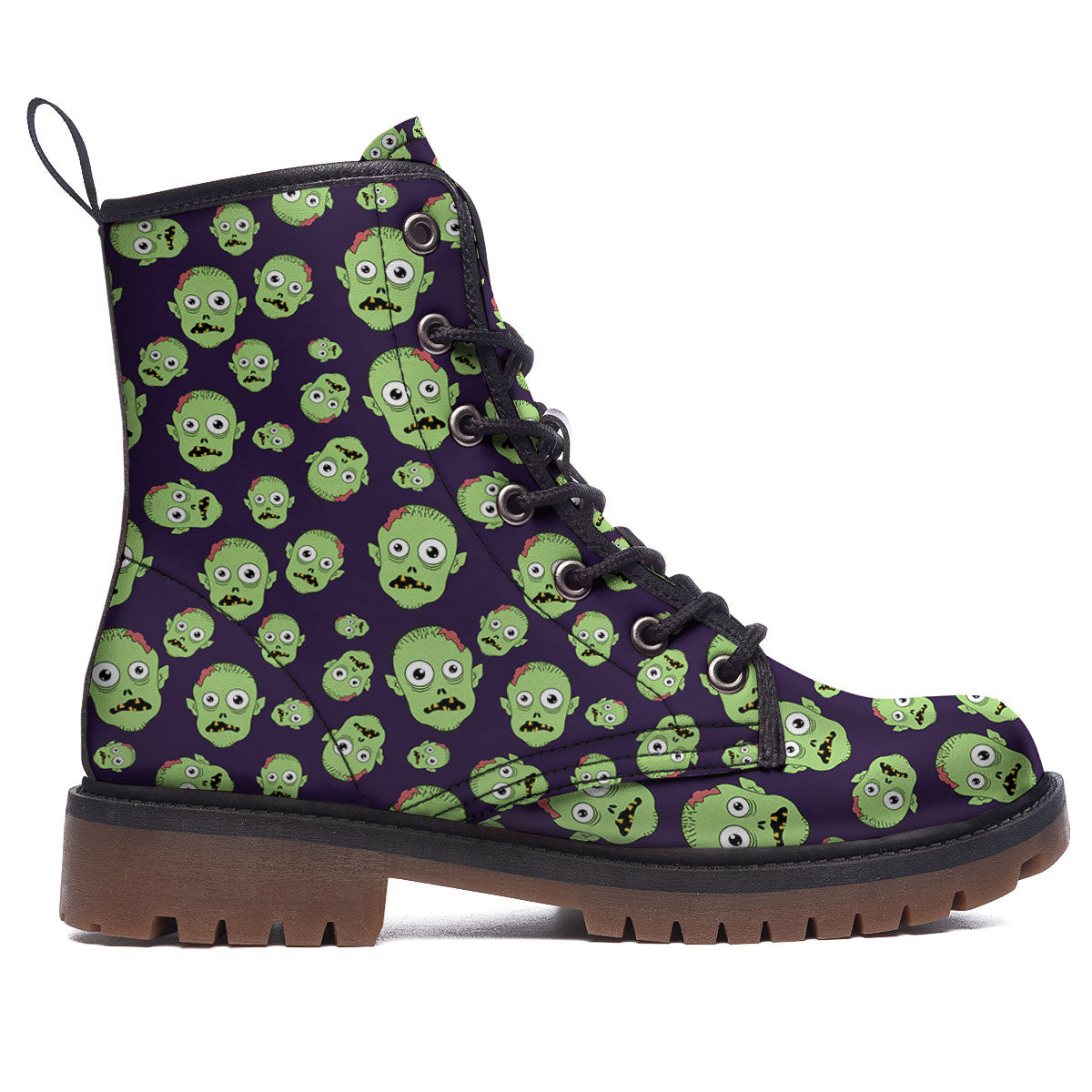 Zombie Green Print Pattern Work Boots-grizzshop