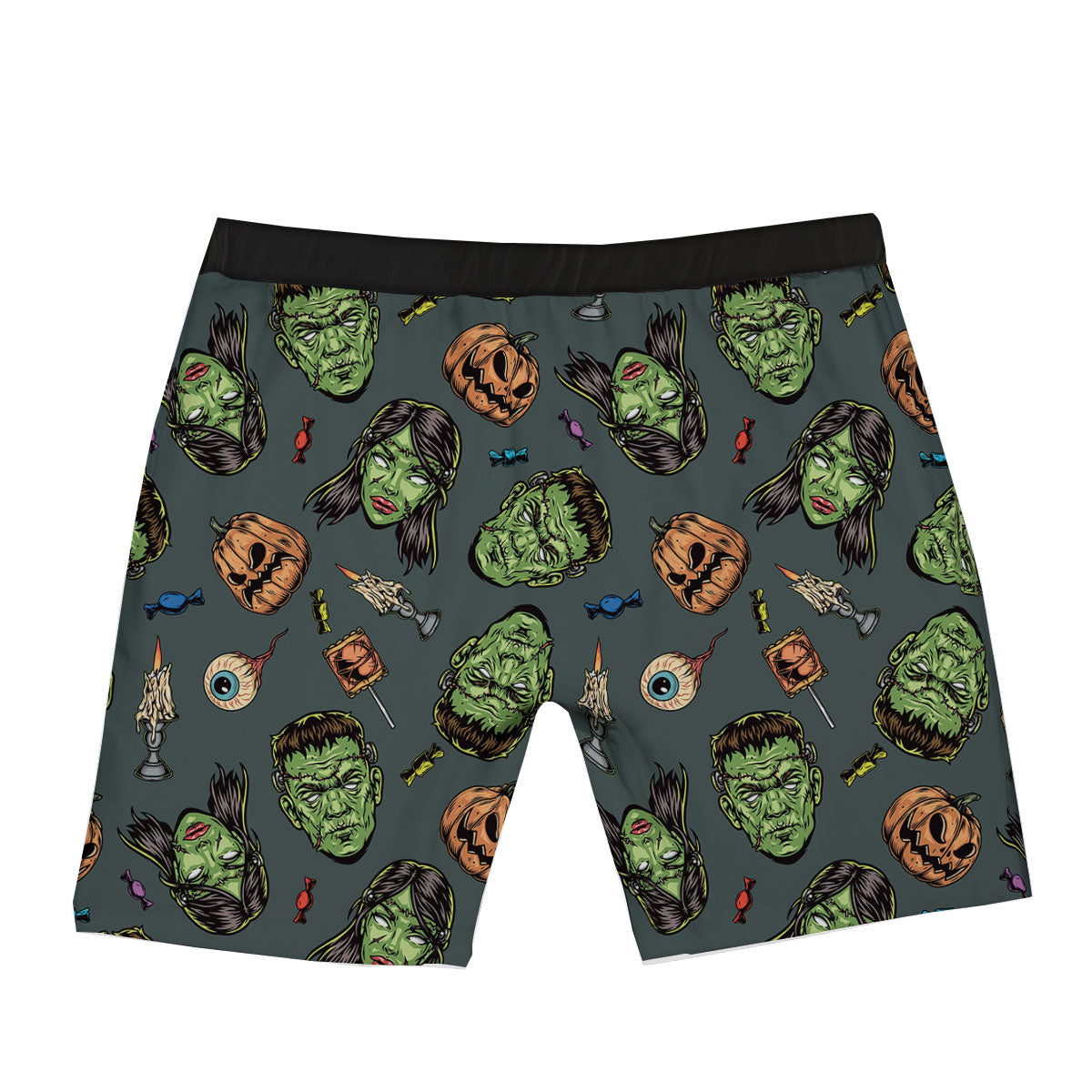 Zombie Halloween Print Pattern Boxer Briefs-grizzshop