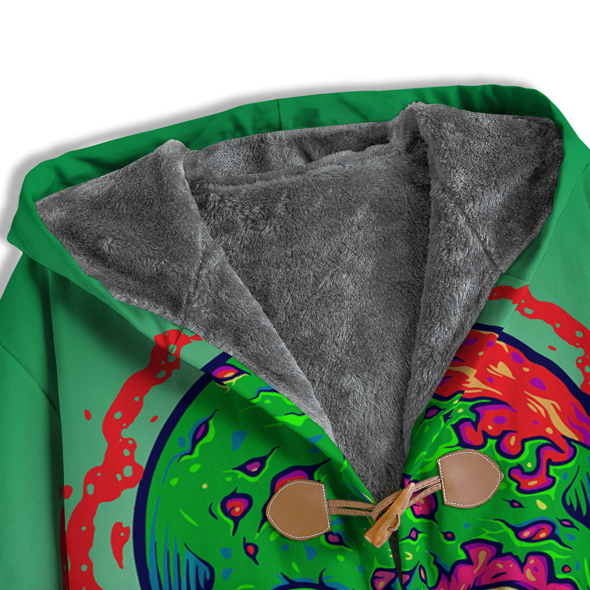 Zombie Halloween Skull Print Men's Windbreaker Jacket-grizzshop