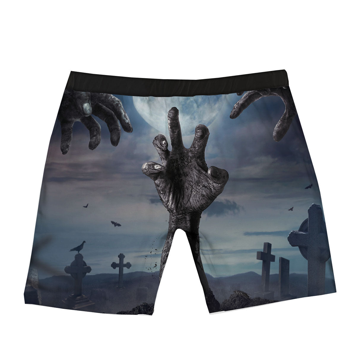 Zombie Hands Halloween Print Boxer Briefs-grizzshop