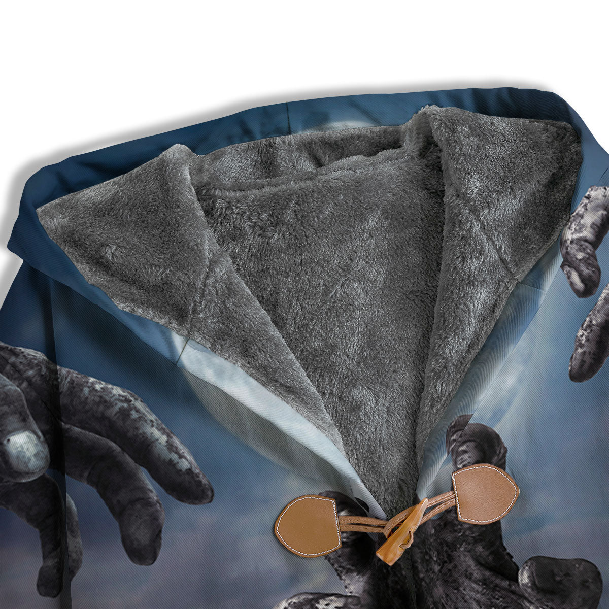 Zombie Hands Halloween Print Men's Windbreaker Jacket-grizzshop