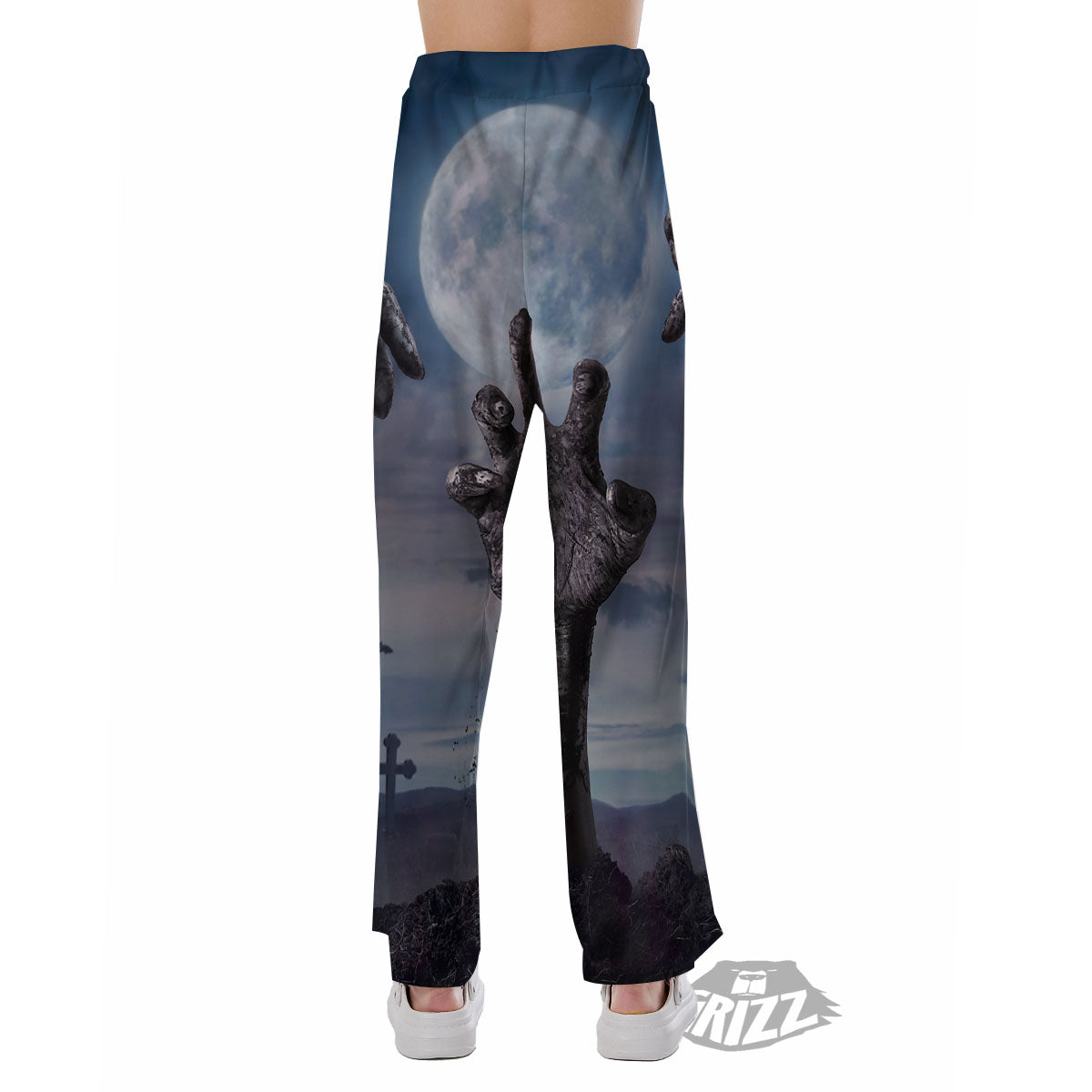 Zombie Hands Halloween Print Pajama Pants-grizzshop