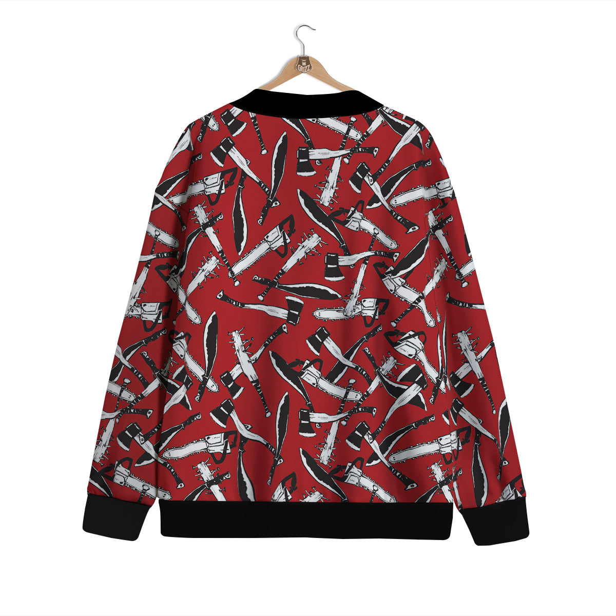 Zombie Killer Weapon Print Pattern Cardigan-grizzshop