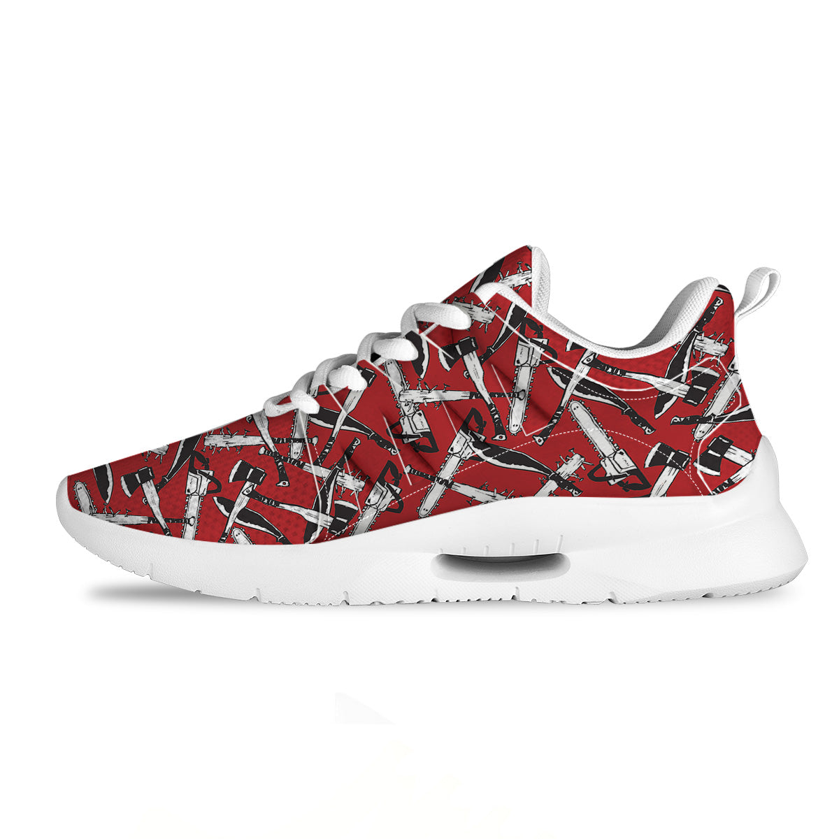 Zombie Killer Weapon Print Pattern Tennis Shoes-grizzshop