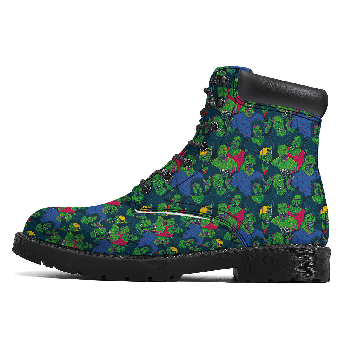 Zombie Print Pattern Boots-grizzshop