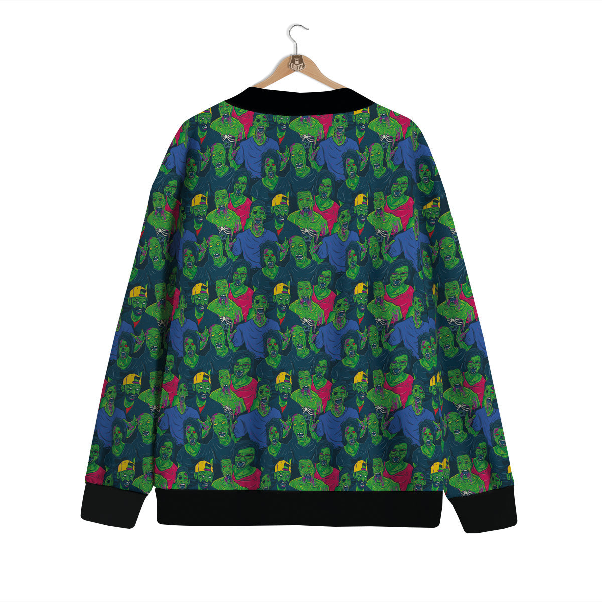 Zombie Print Pattern Cardigan-grizzshop