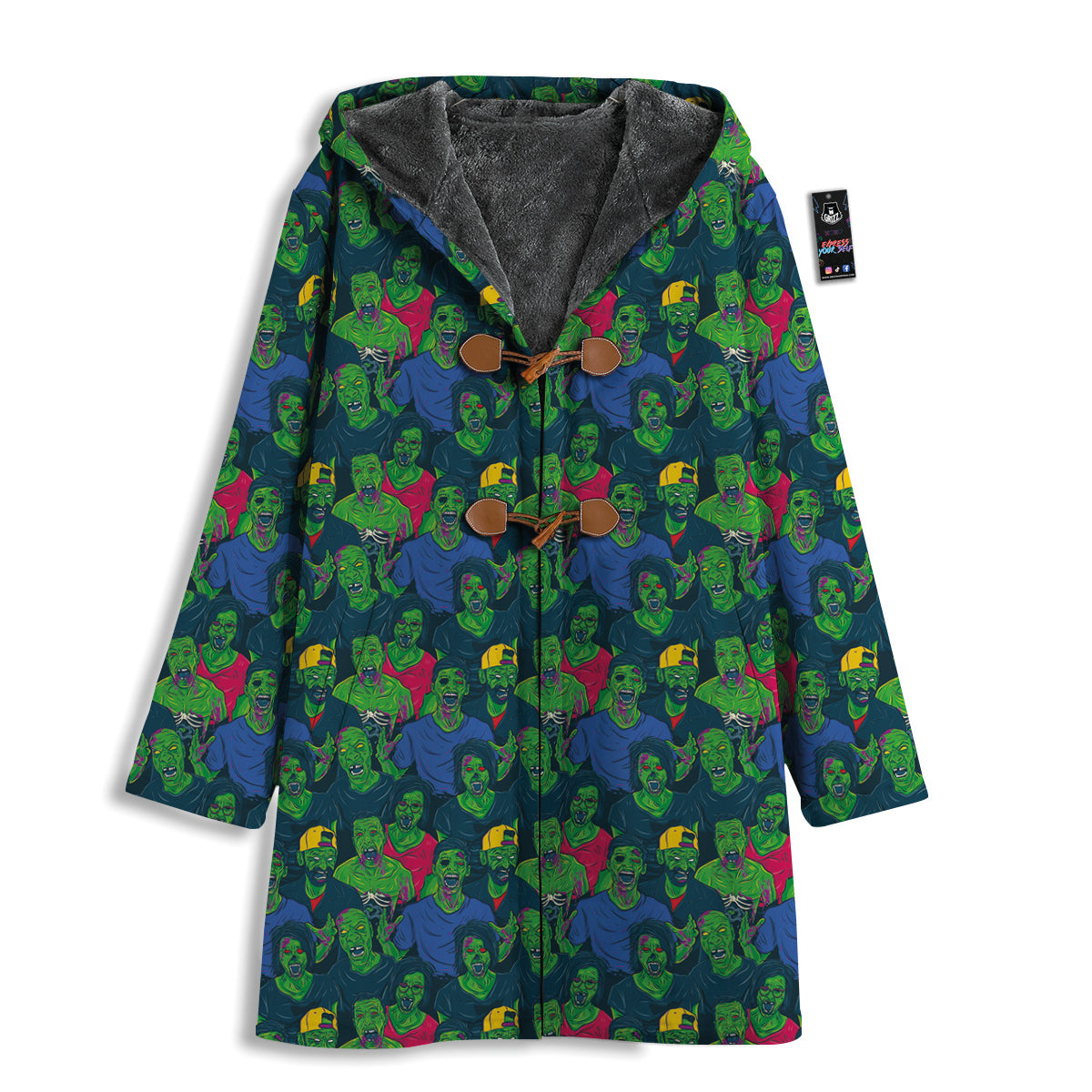 Zombie Print Pattern Men's Windbreaker Jacket-grizzshop