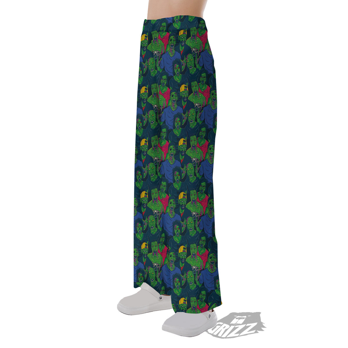 Zombie Print Pattern Pajama Pants-grizzshop