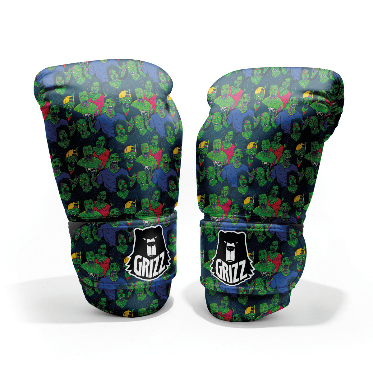 Zombie Print Pattern Sparring Gloves-grizzshop