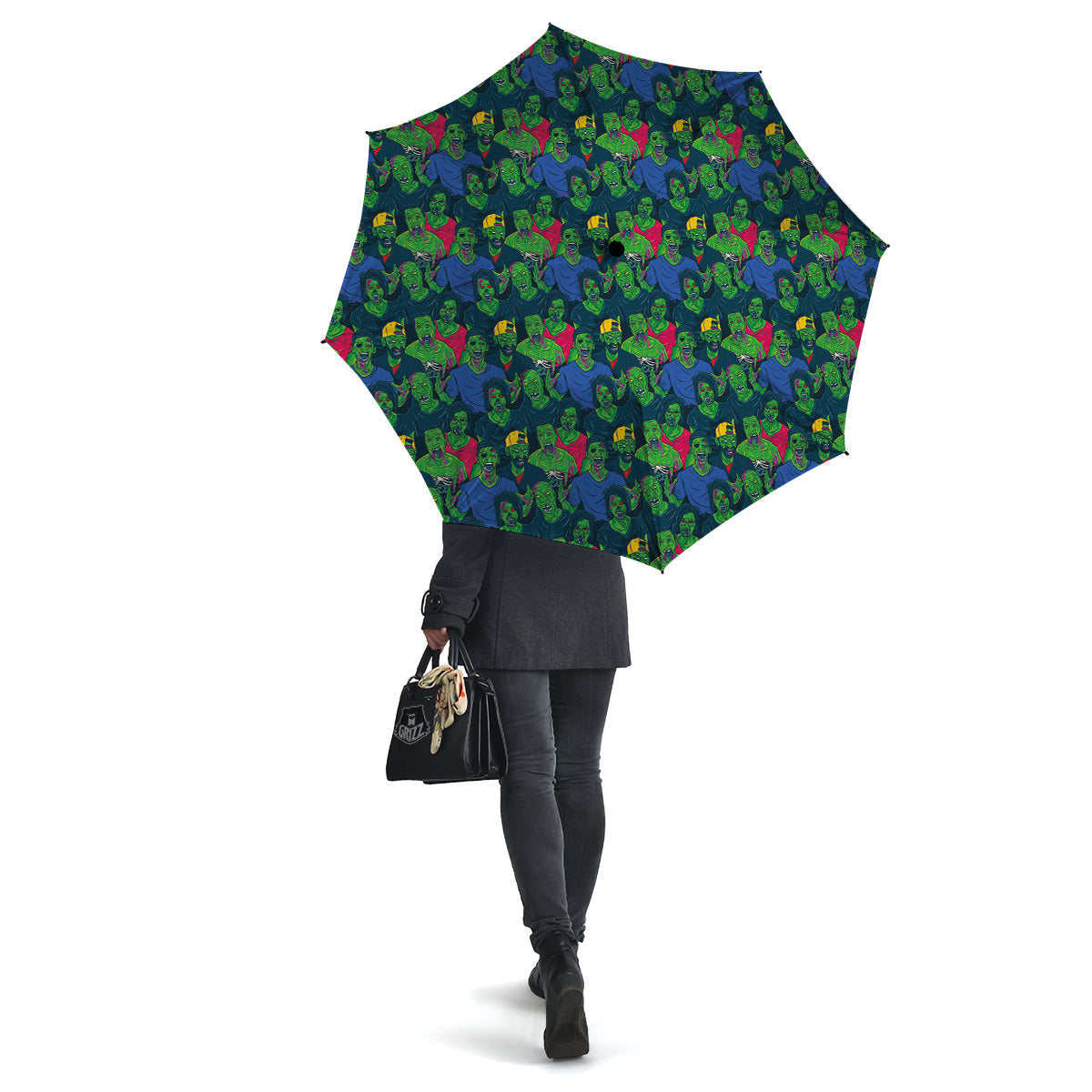 Zombie Print Pattern Umbrella-grizzshop