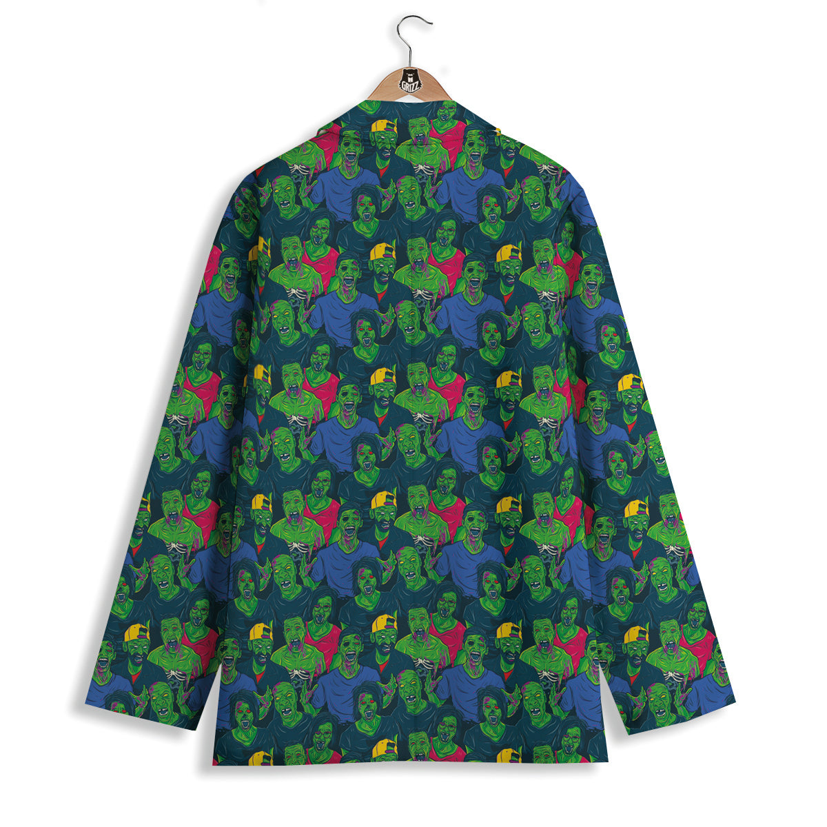 Zombie Print Pattern Women's Blazer-grizzshop