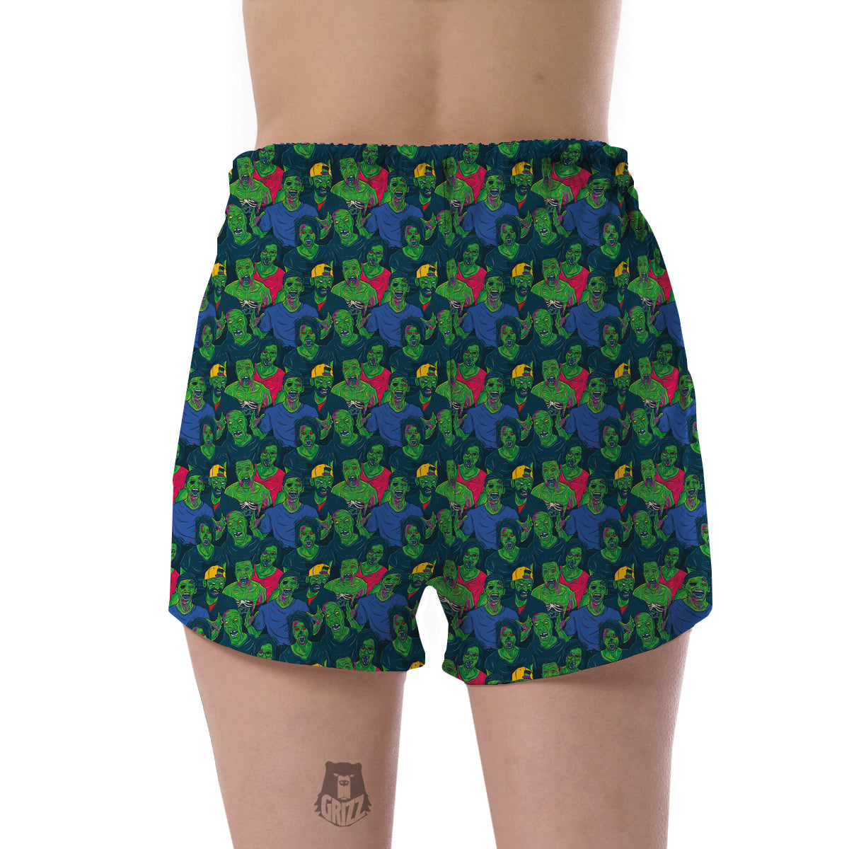 Zombie Print Pattern Women's Shorts-grizzshop