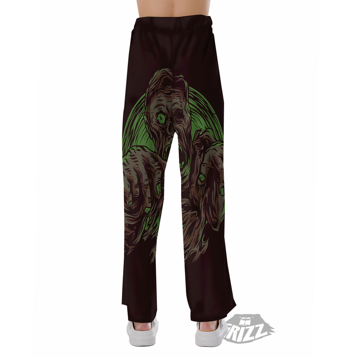 Zombie Walking Green Print Pajama Pants-grizzshop