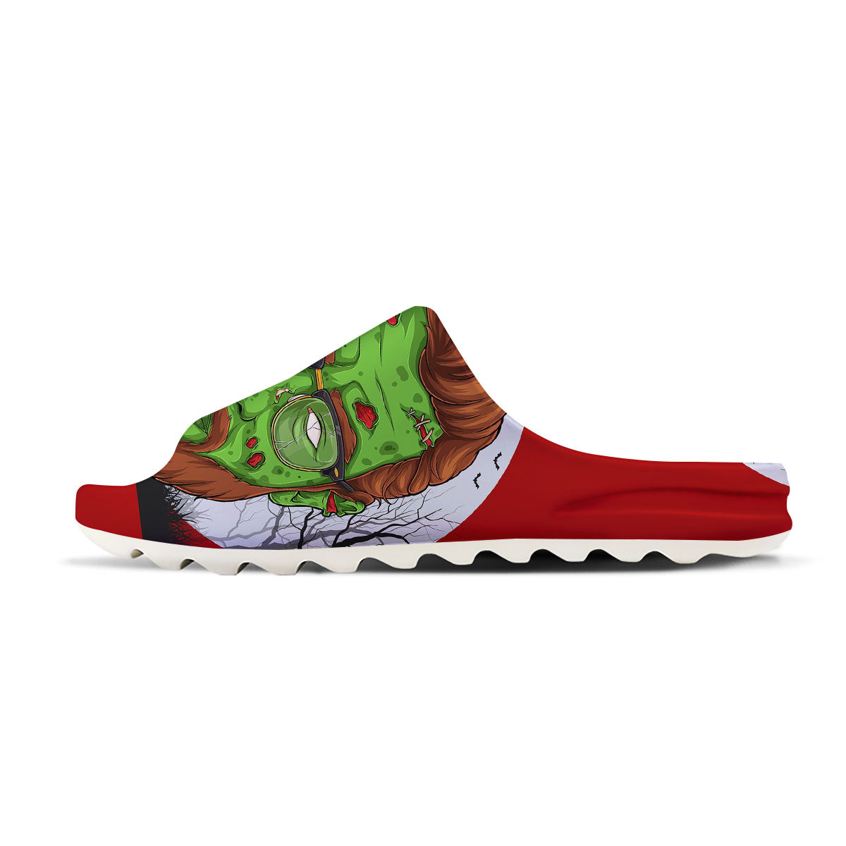 Zombie Face Halloween Character Print Sandals-grizzshop