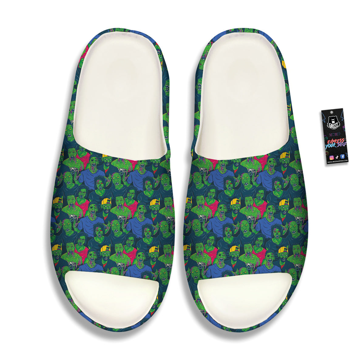 Zombie Print Pattern Sandals-grizzshop