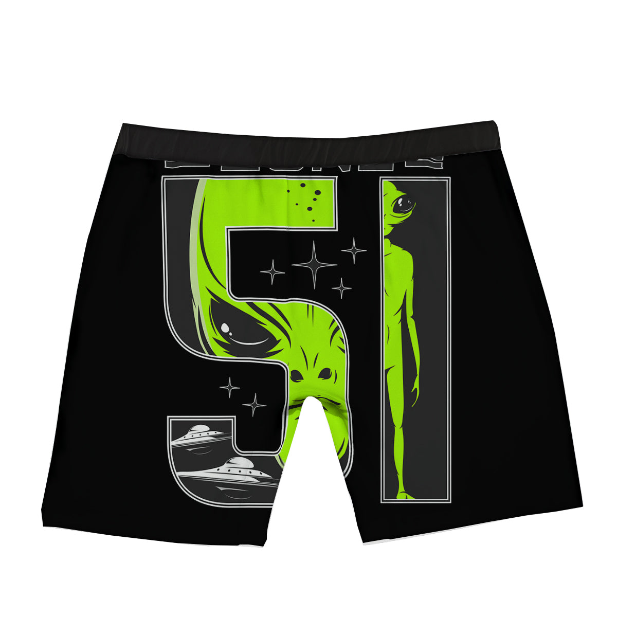 Zone 51 Alien And UFO Print Boxer Briefs-grizzshop