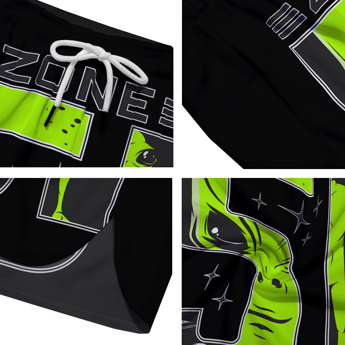 Zone 51 Alien And UFO Print Men's Running Shorts-grizzshop
