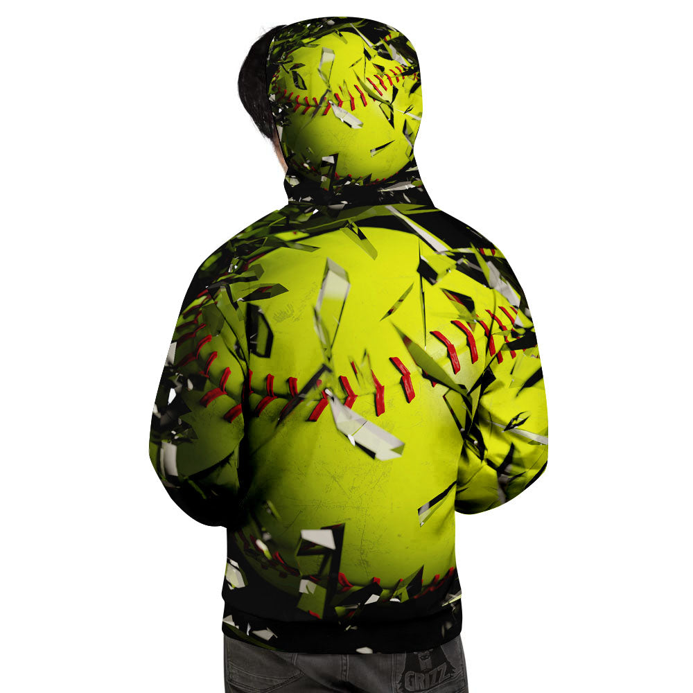 3D Baseballs Print Men's Hoodie-grizzshop