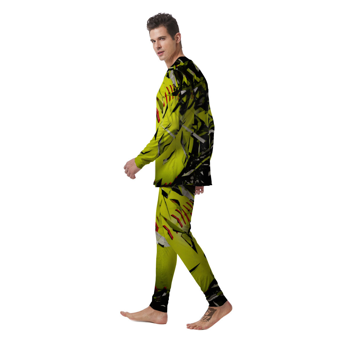 3D Baseballs Print Men's Pajamas-grizzshop