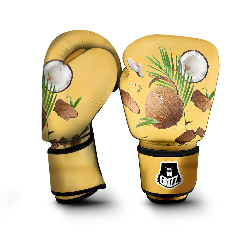 3D Coconut Print Boxing Gloves-grizzshop