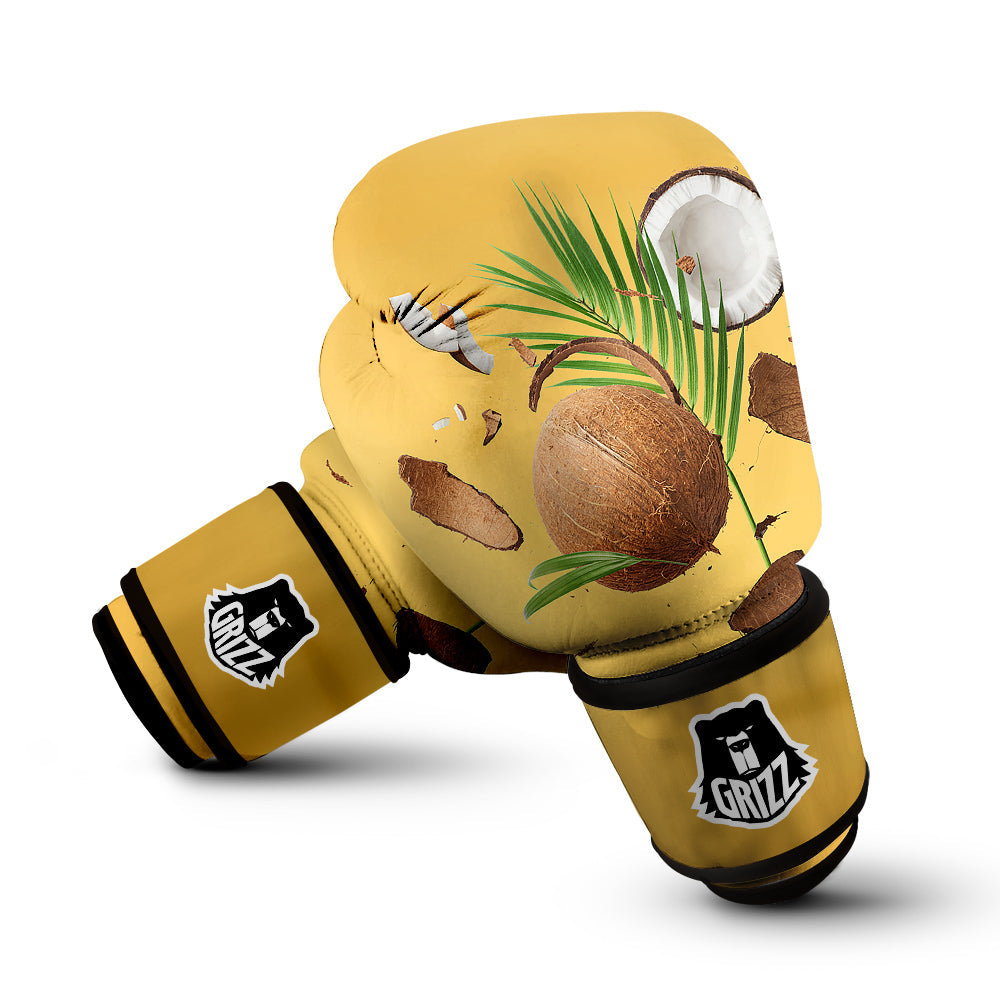 3D Coconut Print Boxing Gloves-grizzshop