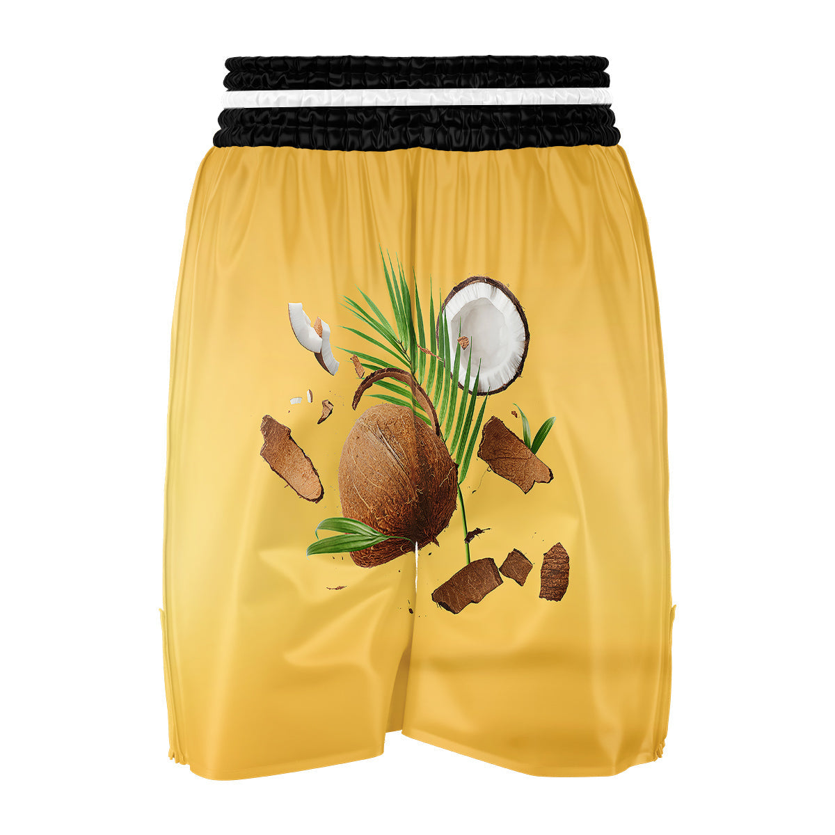 3D Coconut Print Boxing Shorts-grizzshop