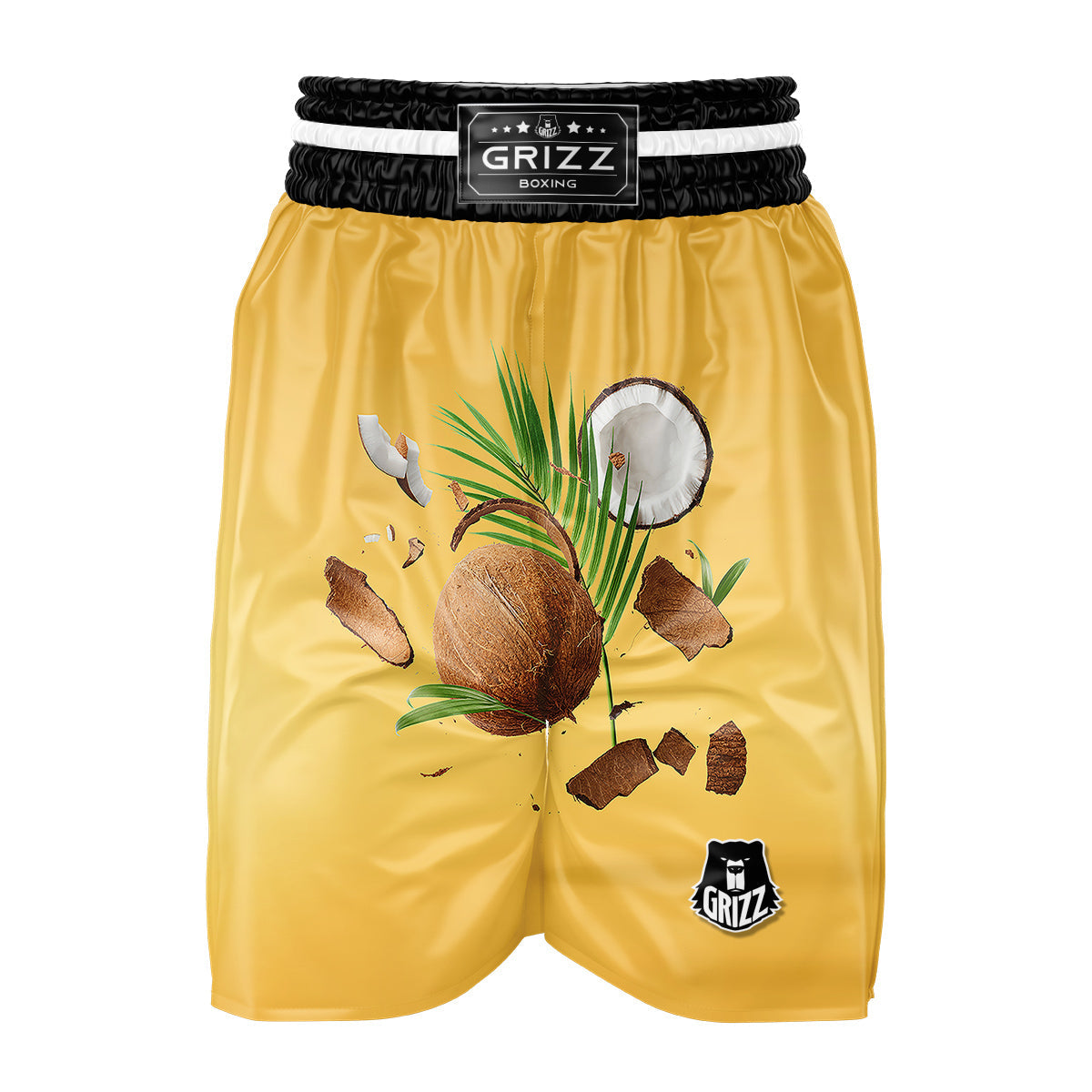 3D Coconut Print Boxing Shorts-grizzshop