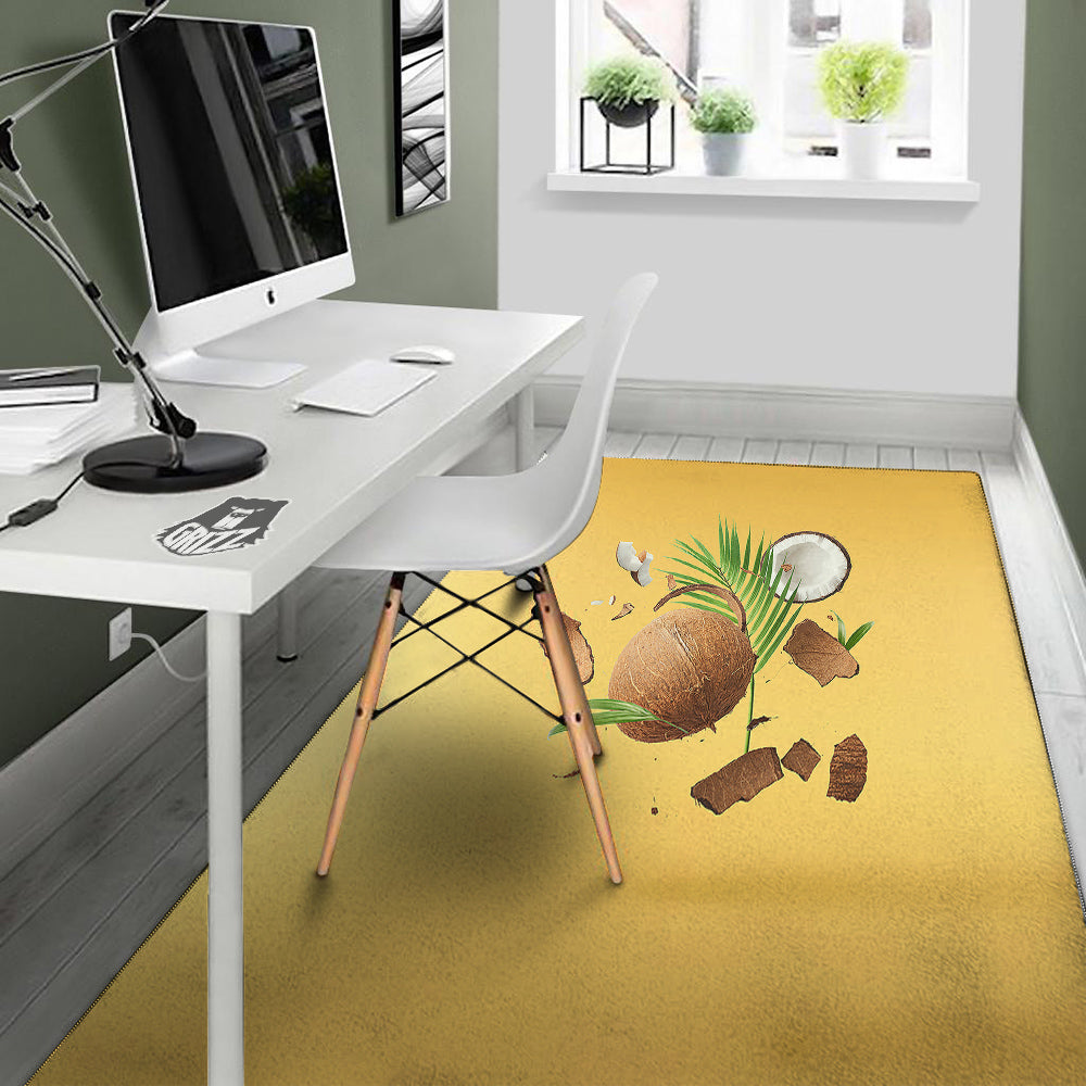 3D Coconut Print Floor Mat-grizzshop