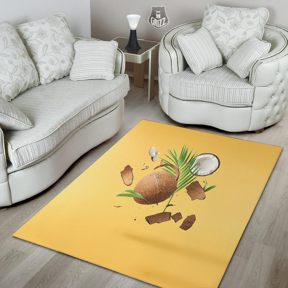 3D Coconut Print Floor Mat-grizzshop