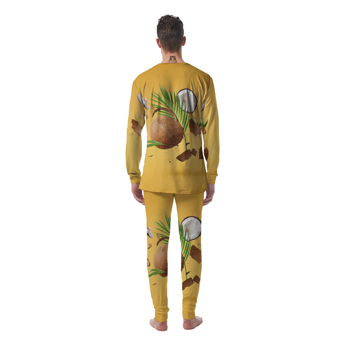 3D Coconut Print Men's Pajamas-grizzshop
