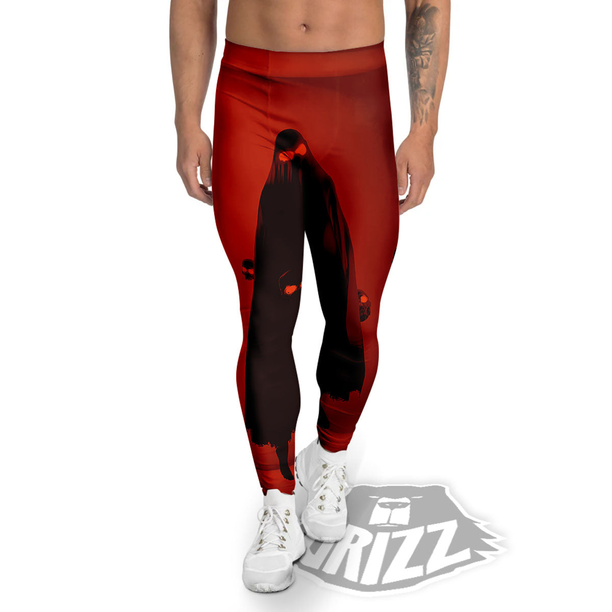 3D Ghost In The Darkness Print Men's Leggings-grizzshop