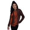 3D Ghost In The Darkness Print Women's Bomber Jacket-grizzshop