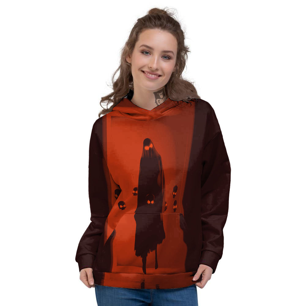 3D Ghost In The Darkness Print Women's Hoodie-grizzshop
