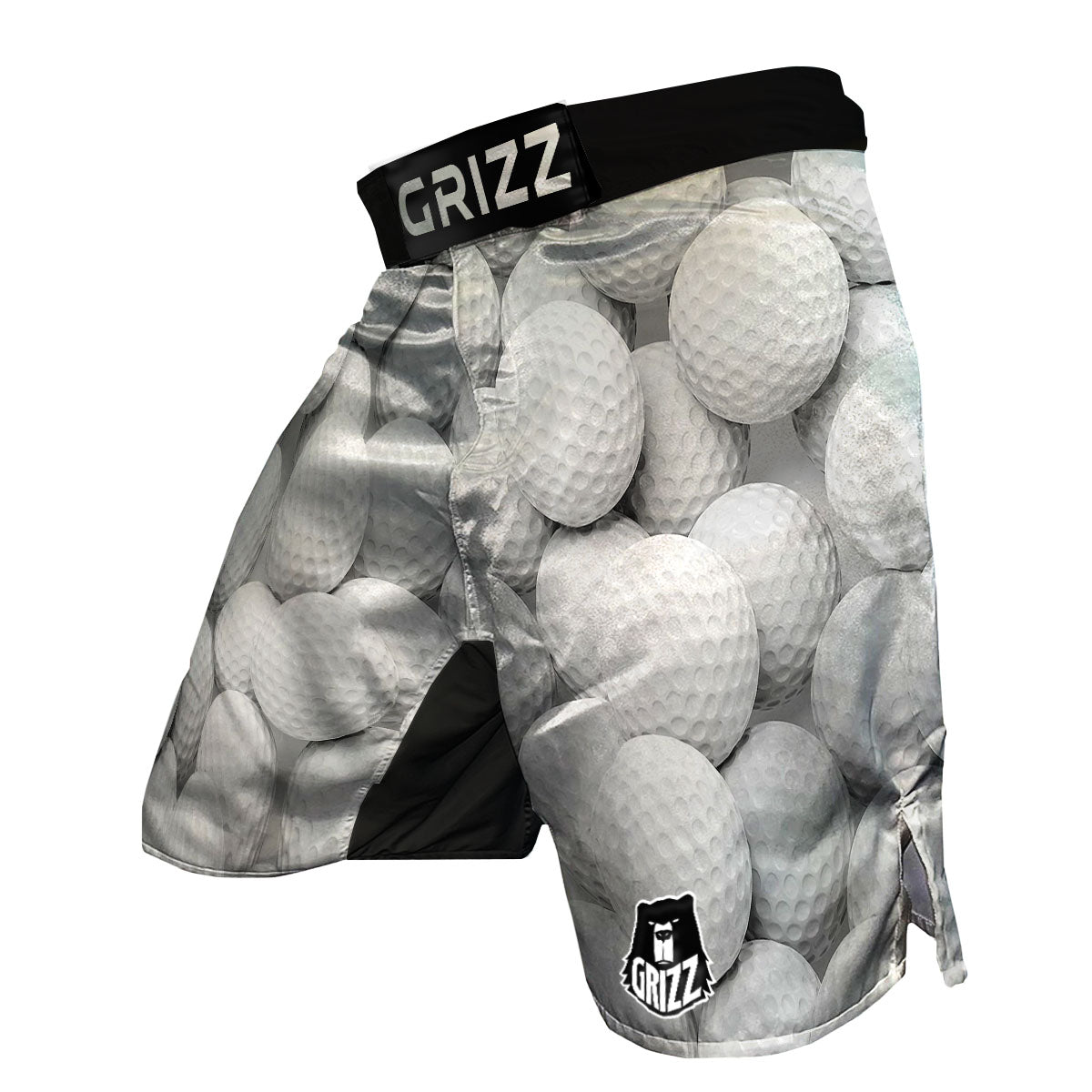 3D Golf Ball Print MMA Shorts-grizzshop