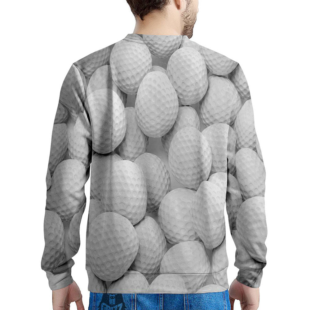 3D Golf Ball Print Men's Sweatshirt-grizzshop