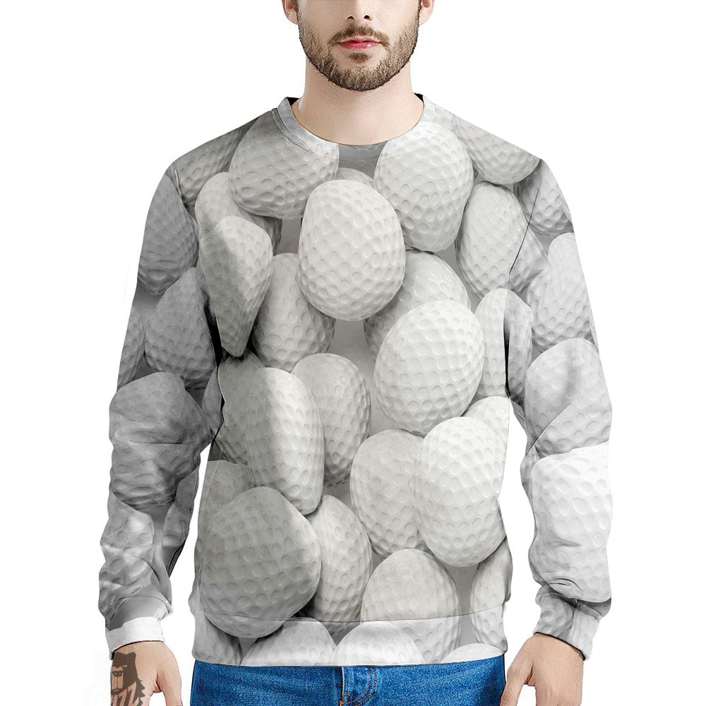 3D Golf Ball Print Men's Sweatshirt-grizzshop