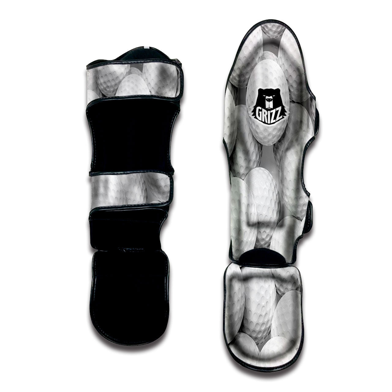 3D Golf Ball Print Muay Thai Shin Guards-grizzshop