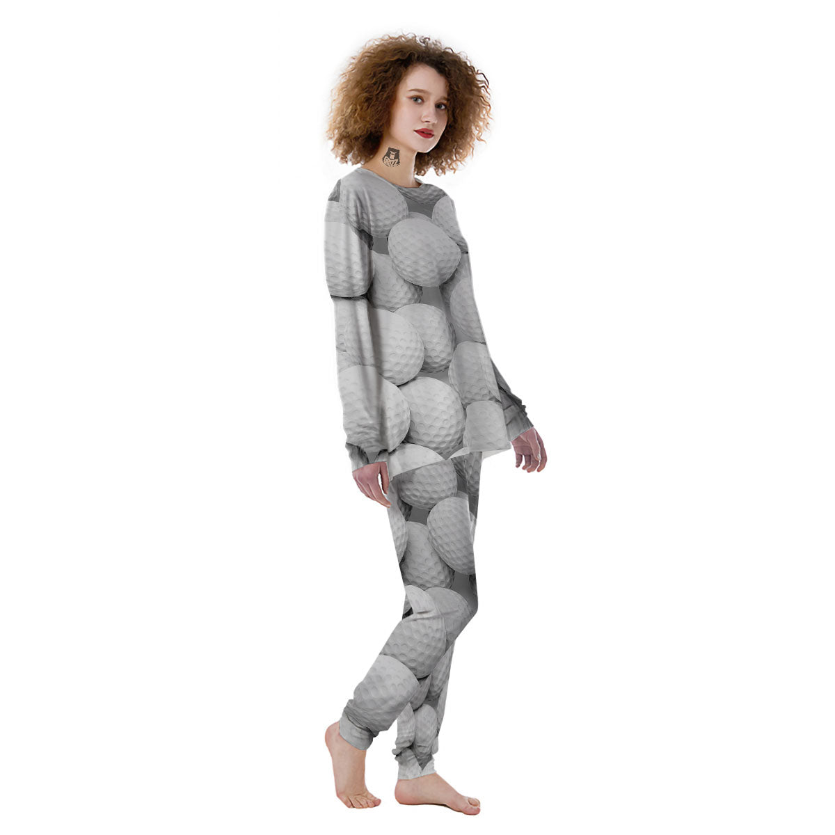 3D Golf Ball Print Women's Pajamas-grizzshop