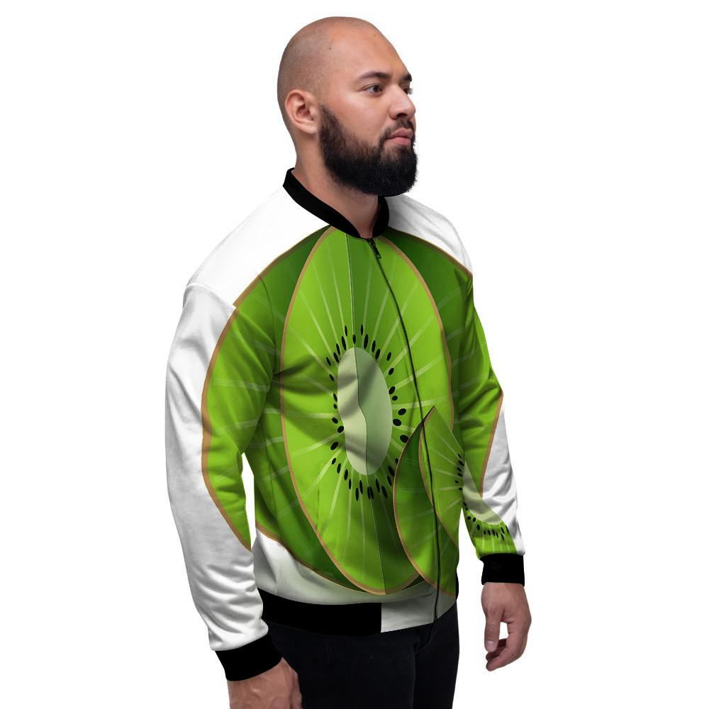 3D Kiwi Print Men's Bomber Jacket-grizzshop