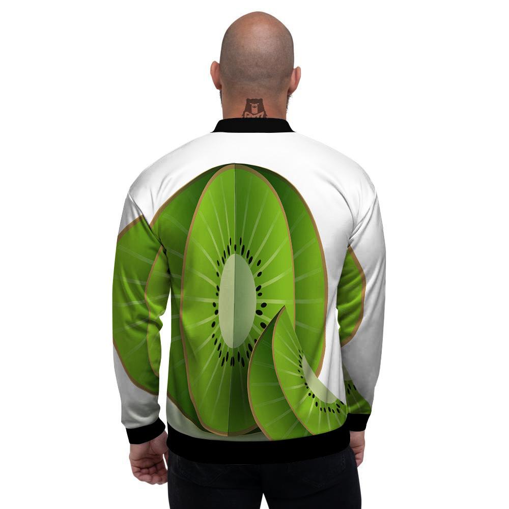 3D Kiwi Print Men's Bomber Jacket-grizzshop