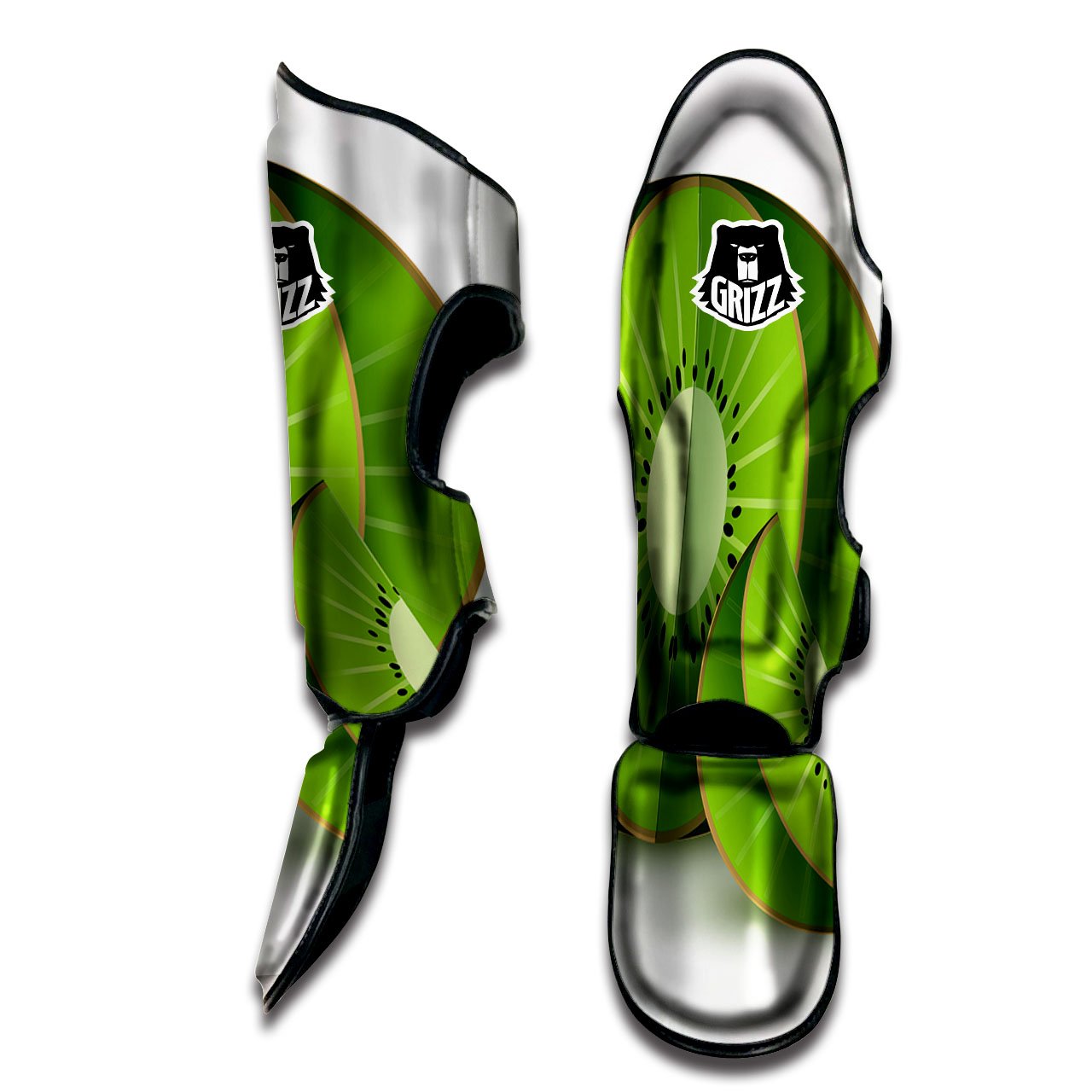 3D Kiwi Print Muay Thai Shin Guards-grizzshop