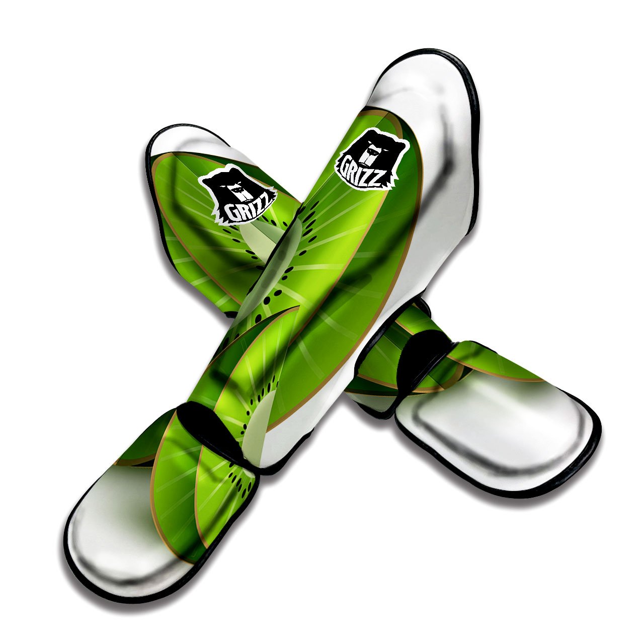 3D Kiwi Print Muay Thai Shin Guards-grizzshop
