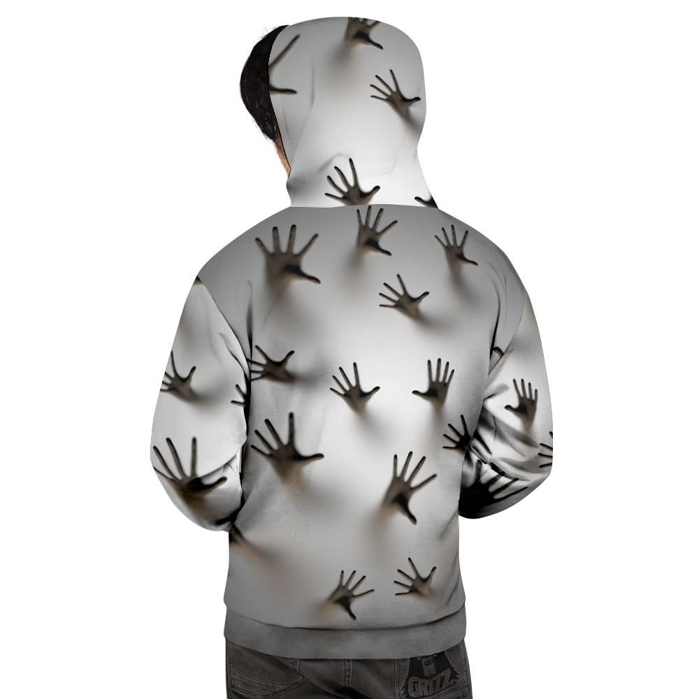 3D Scary Ghost Print Men's Hoodie-grizzshop
