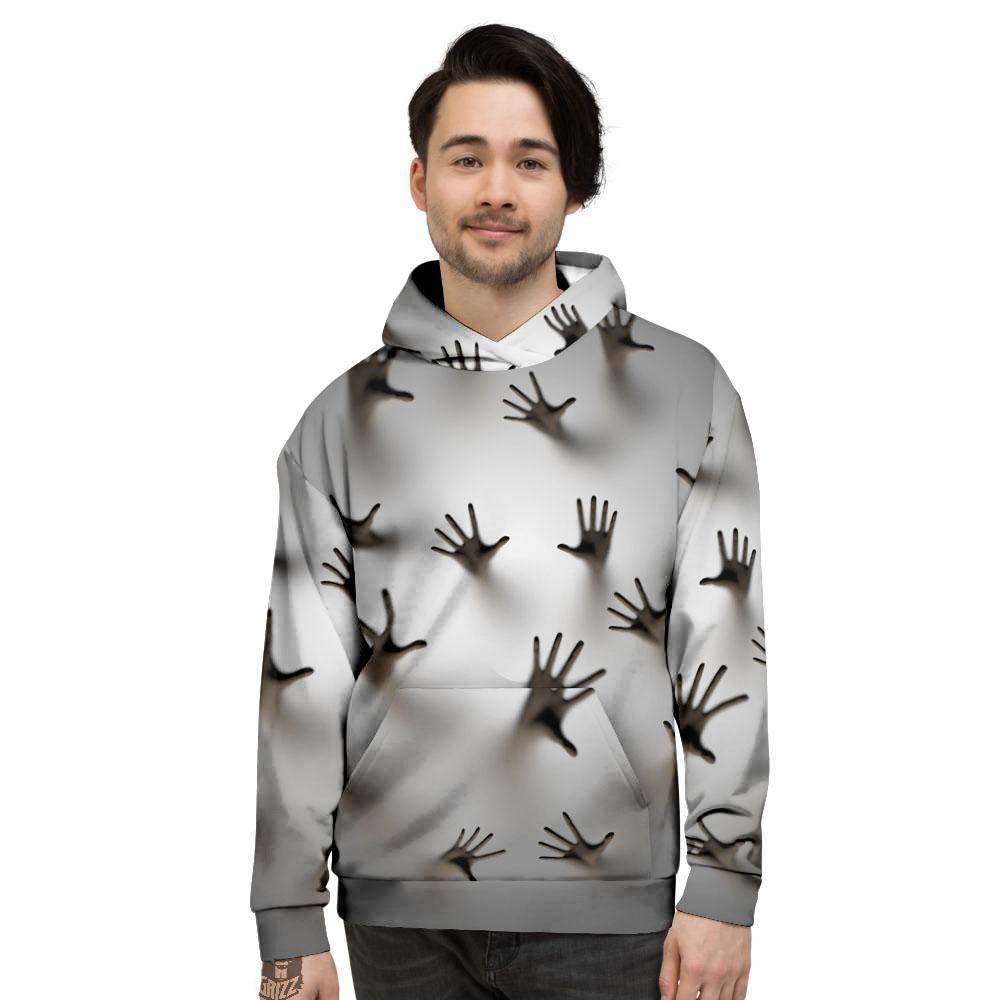 3D Scary Ghost Print Men's Hoodie-grizzshop